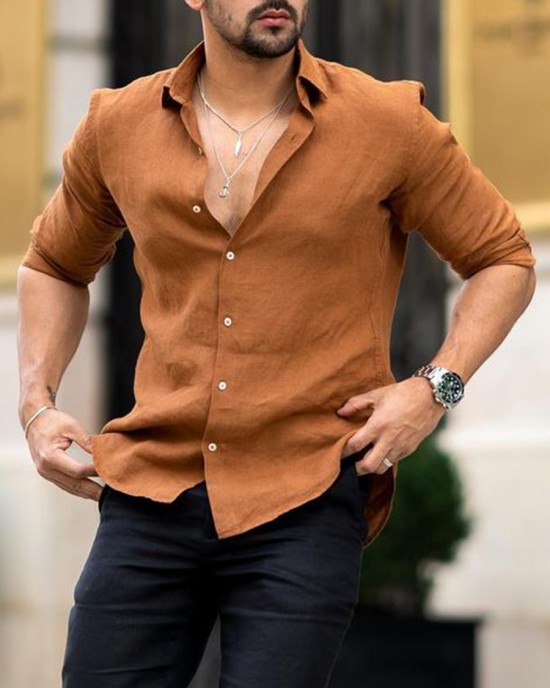 Men's casual large size American shirt HF1010-03-02 Men's casual large size American shirt HF1010-03-02